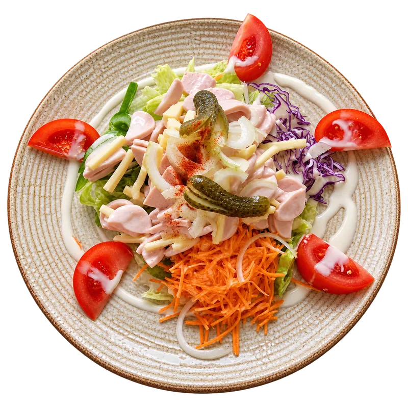 Wurst-Käse Salat im Restaurant Zur Traube